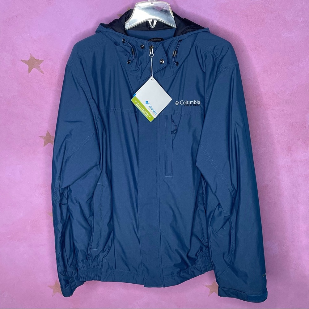 Columbia Milepost Jacket Men’s Large Blue Full Zip Coat New With Tags Gorpcore